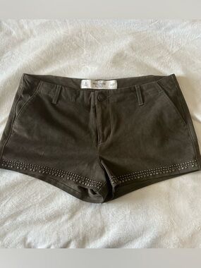 dark studded mini shorts!